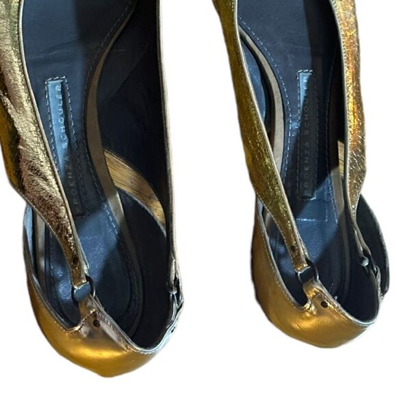 Proenza Schoulder Gold Flats Size 37 - Picture 9 of 10